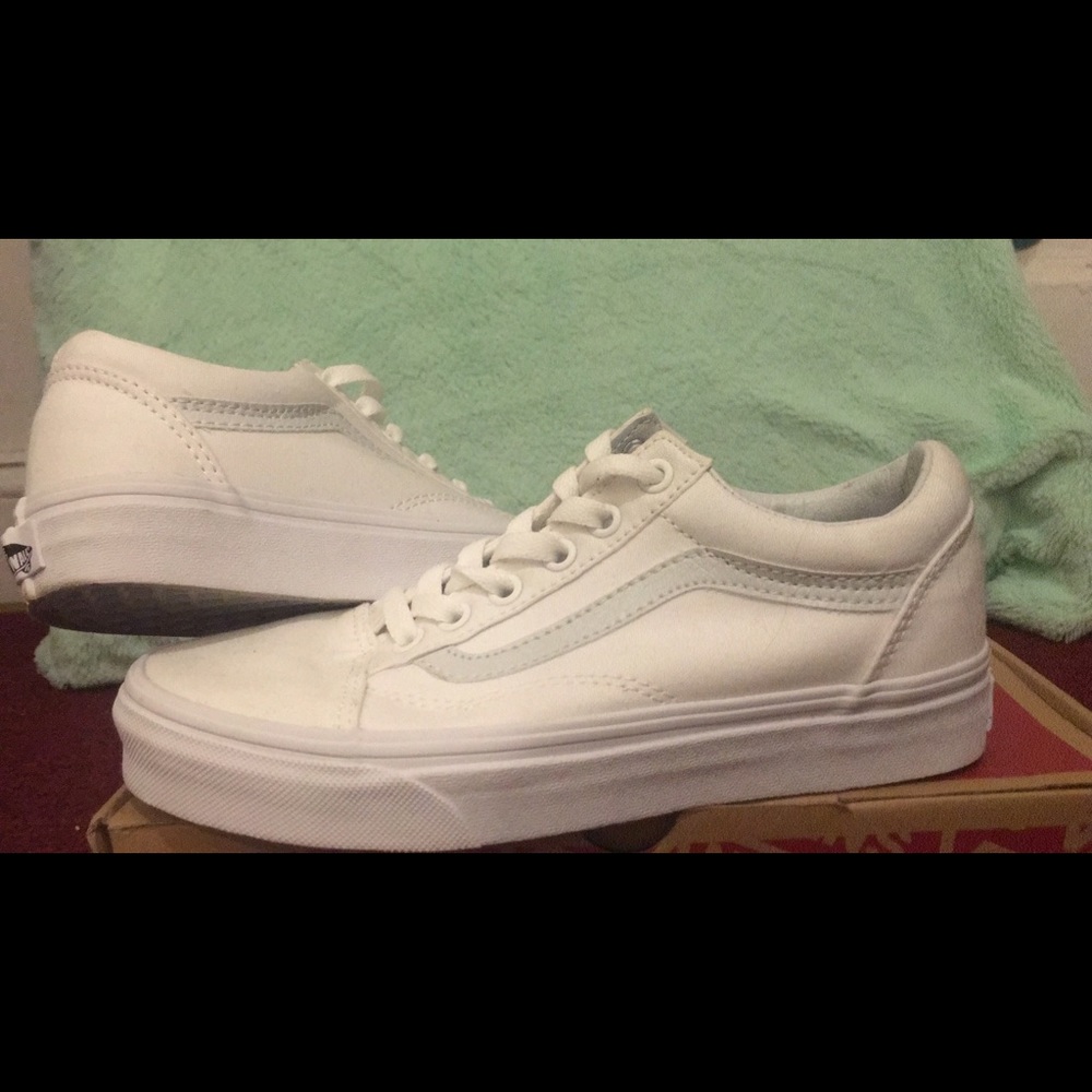 Vans old skool low top in true white